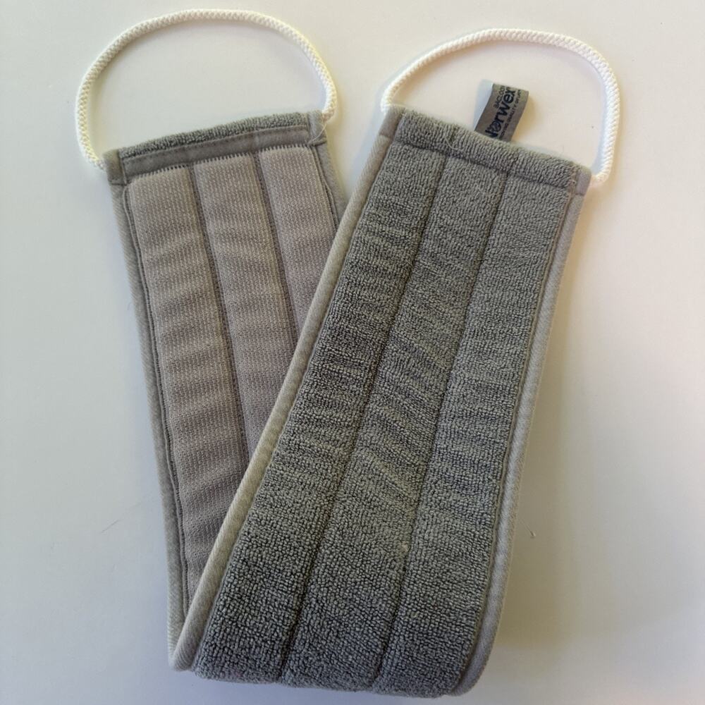Norwex Back Scrubber Grey Baclock Microfiber EUC